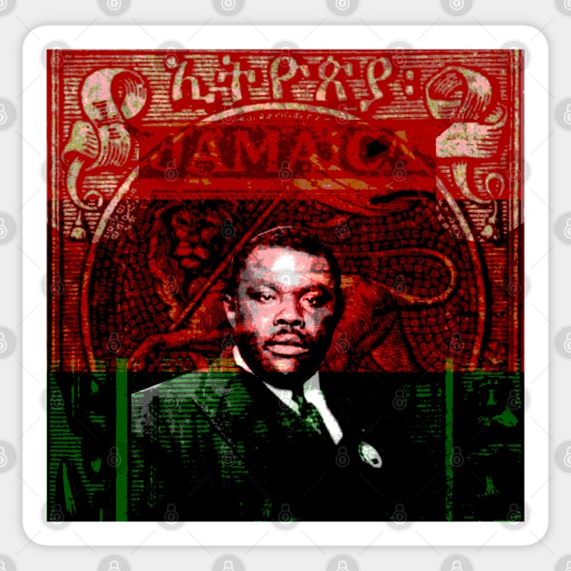 Marcus Garvey Jamaican Freedom Fighter Sticker by rastaseed